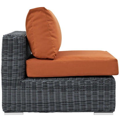 Summon Outdoor Patio Sunbrella® Armless - Canvas Tuscan