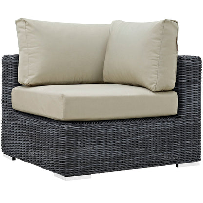 Summon Outdoor Patio Sunbrella® Corner - Canvas Antique Beige