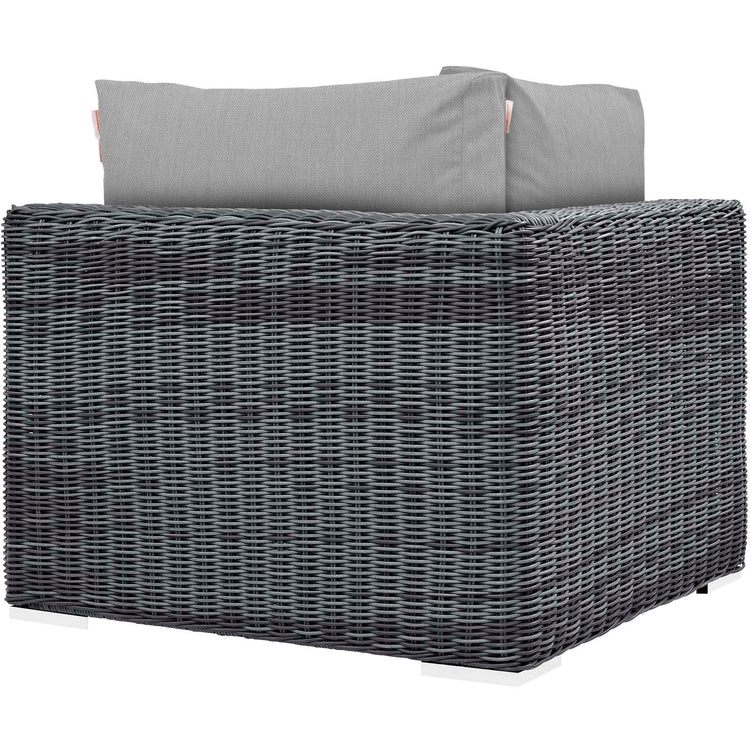 Summon Outdoor Patio Sunbrella® Corner - Canvas Gray