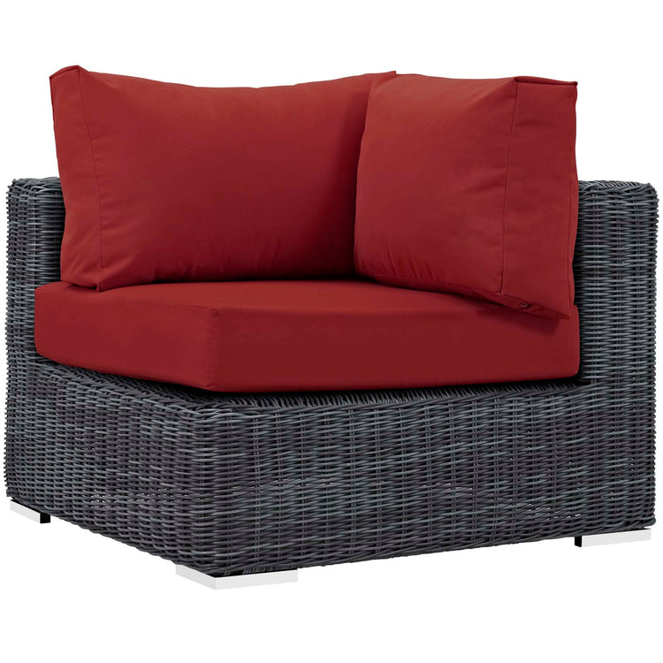 Summon Outdoor Patio Sunbrella® Corner - Canvas Red