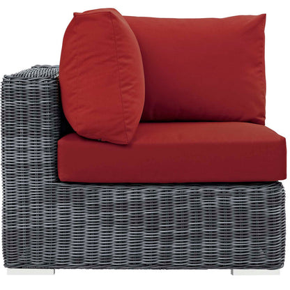 Summon Outdoor Patio Sunbrella® Corner - Canvas Red