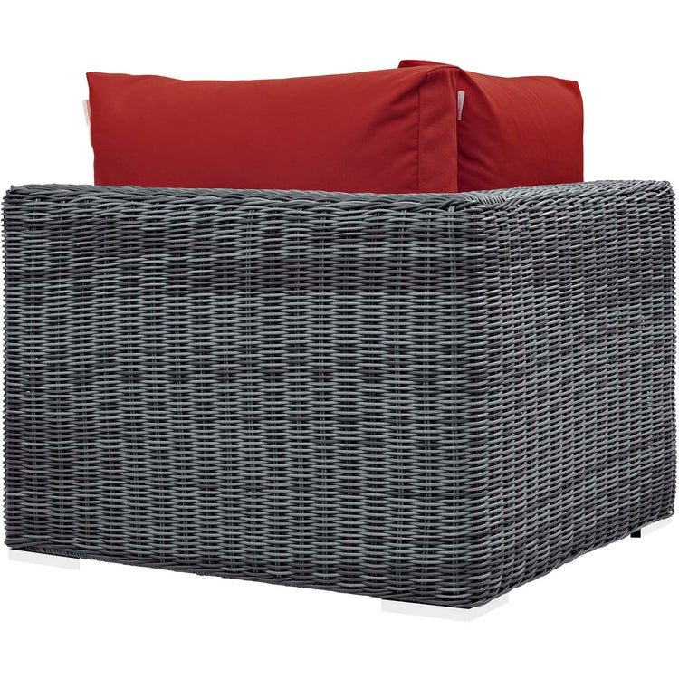 Summon Outdoor Patio Sunbrella® Corner - Canvas Red