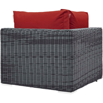 Summon Outdoor Patio Sunbrella® Corner - Canvas Red