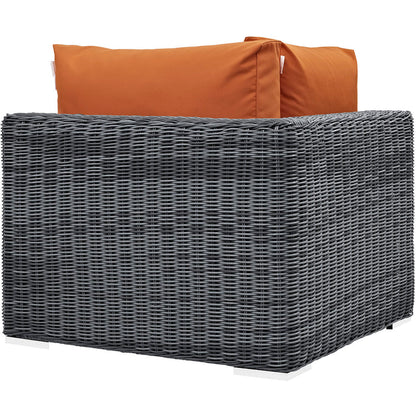 Summon Outdoor Patio Sunbrella® Corner - Canvas Tuscan
