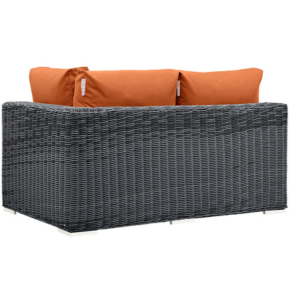 Summon Outdoor Patio Sunbrella® Right Arm Loveseat - Canvas Tuscan