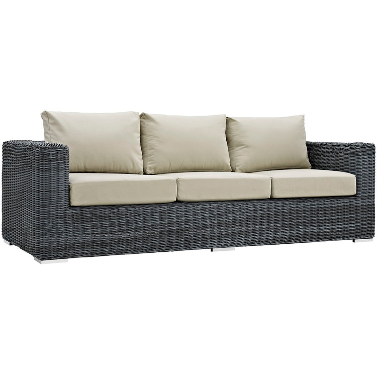 Summon Outdoor Patio Sunbrella® Sofa - Canvas Antique Beige