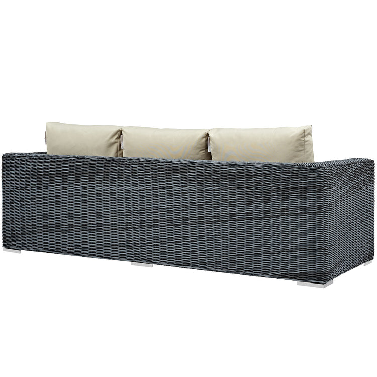 Summon Outdoor Patio Sunbrella® Sofa - Canvas Antique Beige