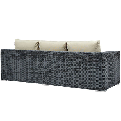 Summon Outdoor Patio Sunbrella® Sofa - Canvas Antique Beige