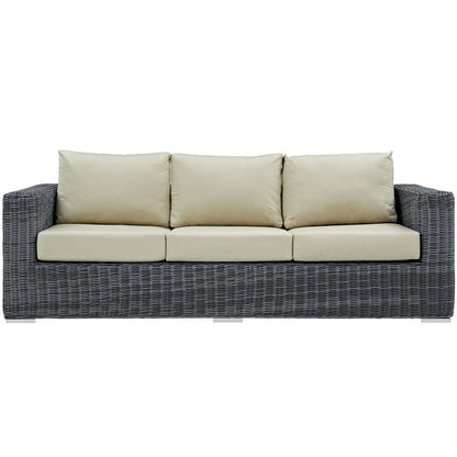Summon Outdoor Patio Sunbrella® Sofa - Canvas Antique Beige