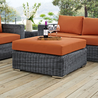 Summon Outdoor Patio Sunbrella® Square Ottoman - Default Title