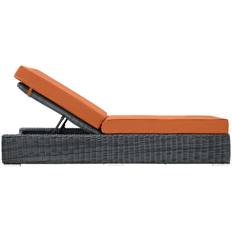Summon Outdoor Patio Sunbrella® Chaise Lounge - Canvas Tuscan