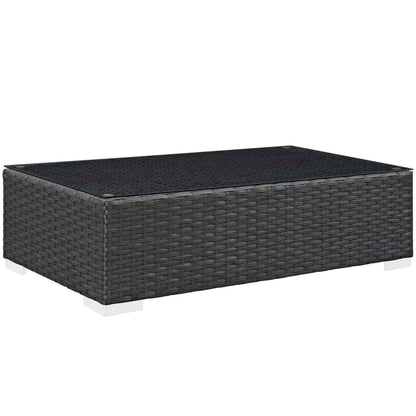 Sojourn 3 Piece Outdoor Patio Sunbrella® Sectional Set - Canvas Gray