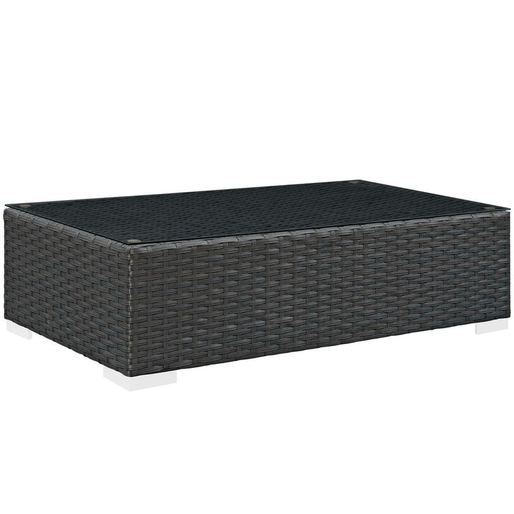 Sojourn 3 Piece Outdoor Patio Sunbrella® Sectional Set - Canvas Navy