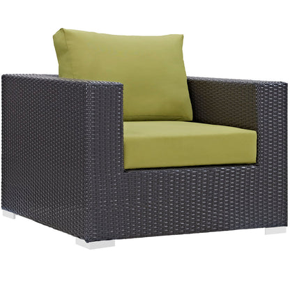 Convene Outdoor Patio Armchair - Espresso Peridot