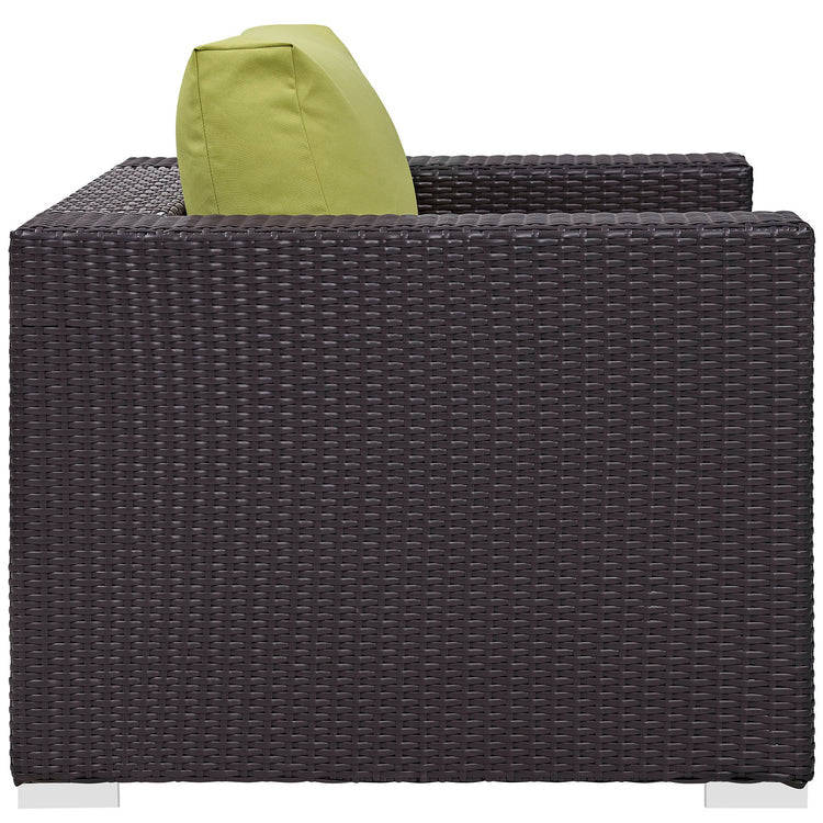 Convene Outdoor Patio Armchair - Espresso Peridot