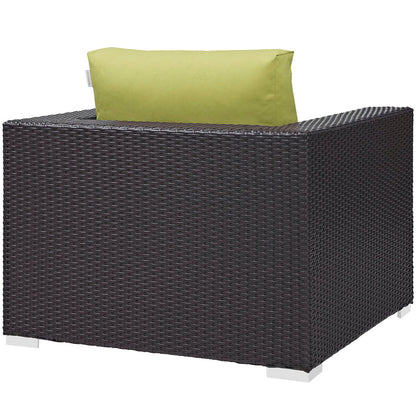 Convene Outdoor Patio Armchair - Espresso Peridot