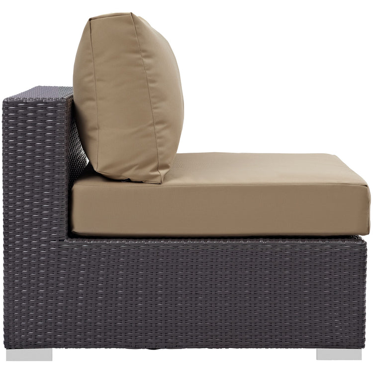 Convene Outdoor Patio Armless - Espresso Mocha