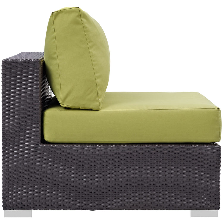 Convene Outdoor Patio Armless - Espresso Peridot