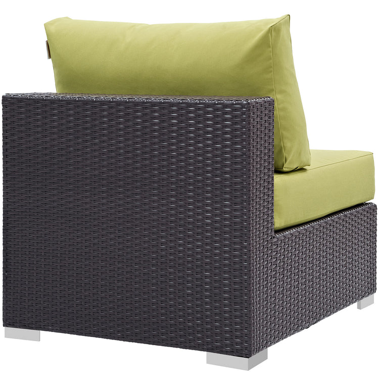 Convene Outdoor Patio Armless - Espresso Peridot