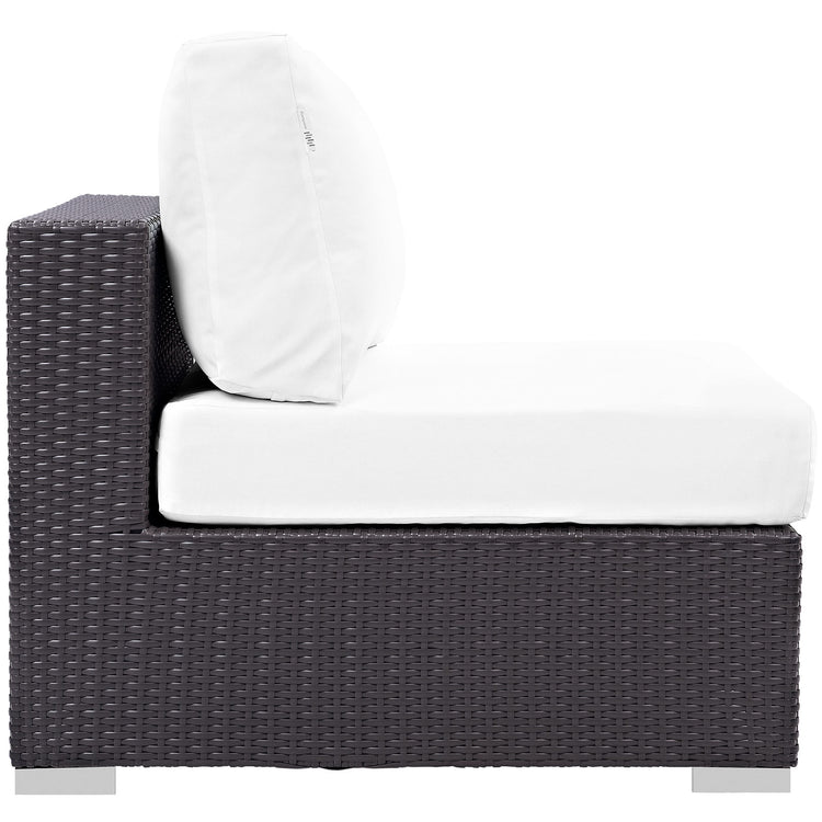 Convene Outdoor Patio Armless - Espresso White