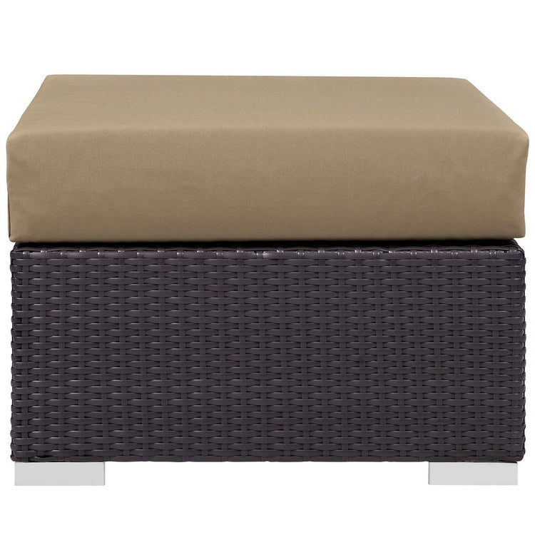 Convene 8 Piece Outdoor Sectional Set - Espresso Mocha