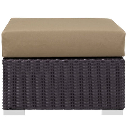 Convene 8 Piece Outdoor Sectional Set - Espresso Mocha