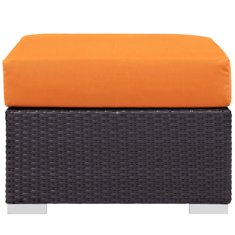 Convene 3 Piece Outdoor Patio Sofa Set - Espresso Orange