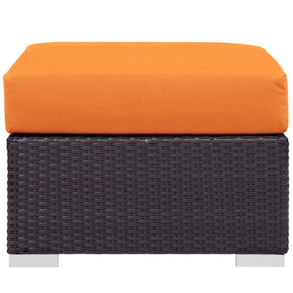 Convene 3 Piece Outdoor Patio Sofa Set - Espresso Orange