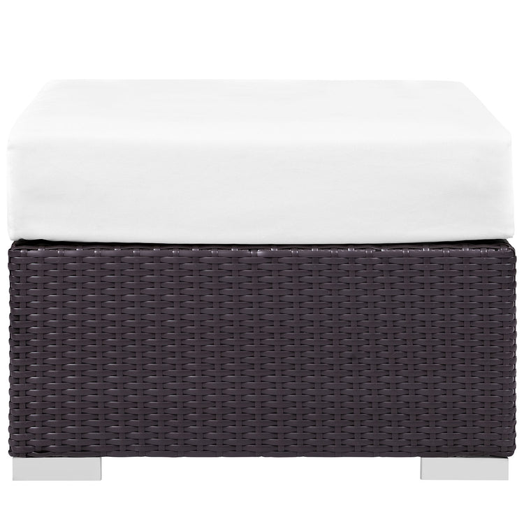 Convene 3 Piece Set Outdoor Patio with Fire Pit - Espresso White