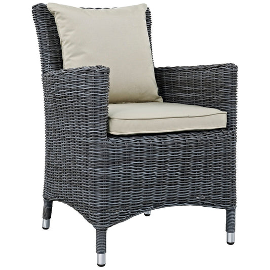 Summon Dining Outdoor Patio Sunbrella® Armchair - Antique Canvas Beige