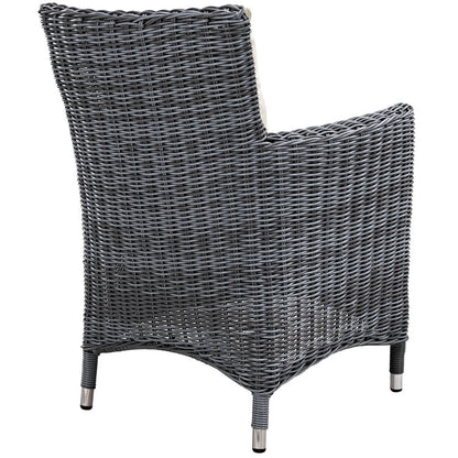 Summon Dining Outdoor Patio Sunbrella® Armchair - Antique Canvas Beige