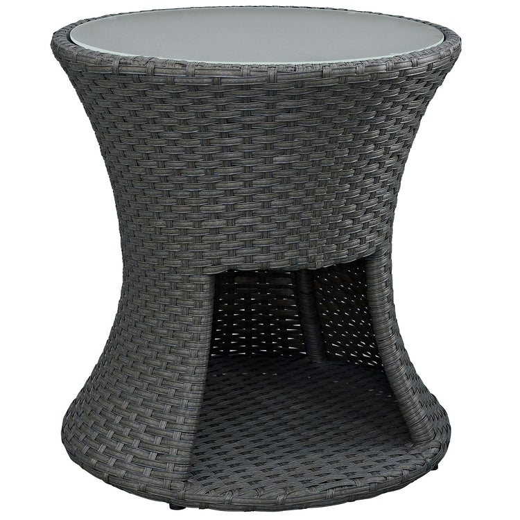 Sojourn Round Outdoor Patio Side Table - Default Title