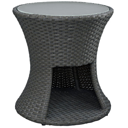 Sojourn Round Outdoor Patio Side Table - Default Title