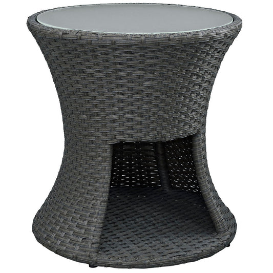 Sojourn Round Outdoor Patio Side Table - Default Title