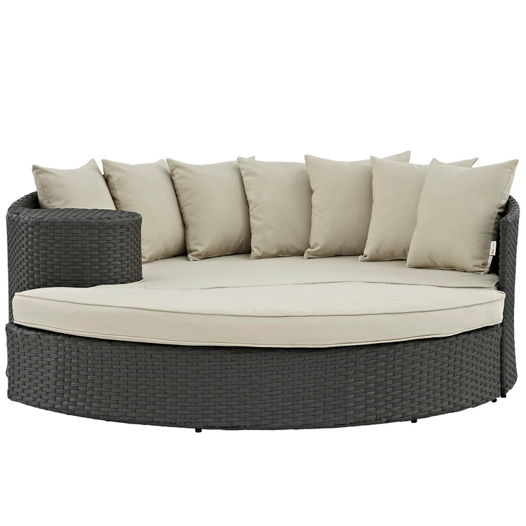 Sojourn Outdoor Patio Sunbrella® Daybed - Antique Canvas Beige