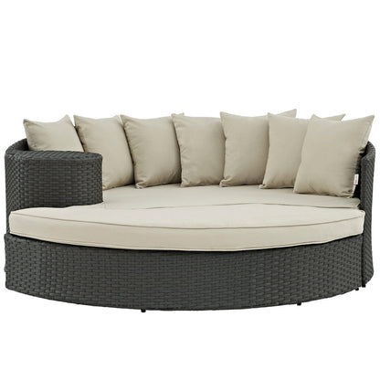 Sojourn Outdoor Patio Sunbrella® Daybed - Antique Canvas Beige