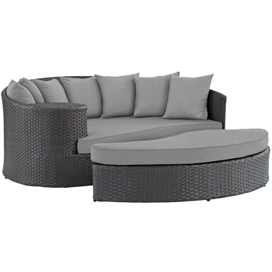 Sojourn Outdoor Patio Sunbrella® Daybed - Canvas Gray