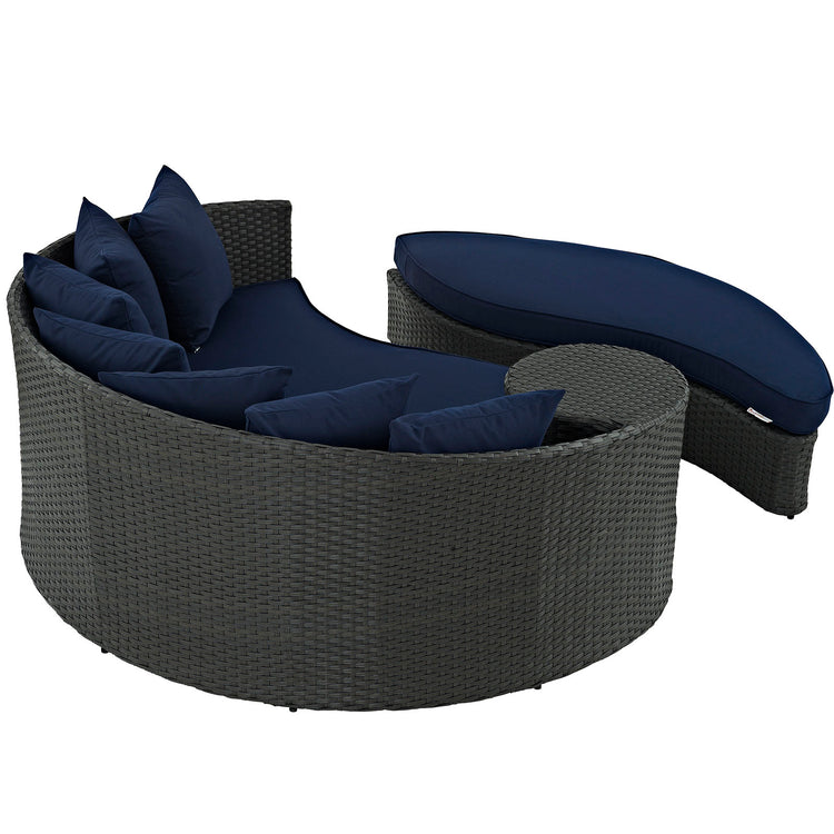 Sojourn Outdoor Patio Sunbrella® Daybed - Canvas Navy