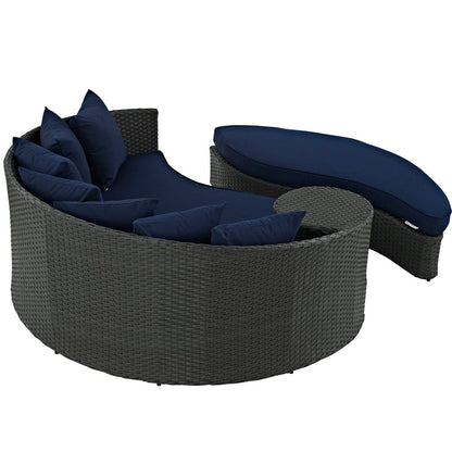 Sojourn Outdoor Patio Sunbrella® Daybed - Canvas Navy