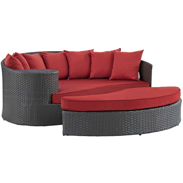Sojourn Outdoor Patio Sunbrella® Daybed - Canvas Red