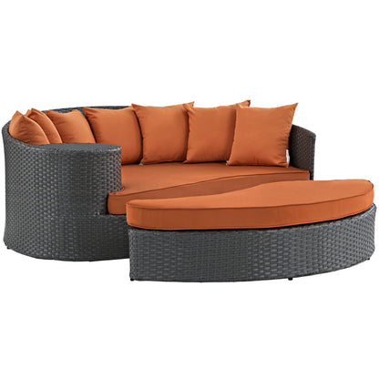 Sojourn Outdoor Patio Sunbrella® Daybed - Canvas Tuscan