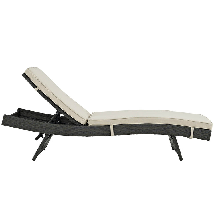 Sojourn Outdoor Patio Sunbrella® Chaise - Antique Canvas Beige