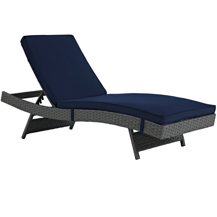 Sojourn Outdoor Patio Sunbrella® Chaise - Canvas Navy
