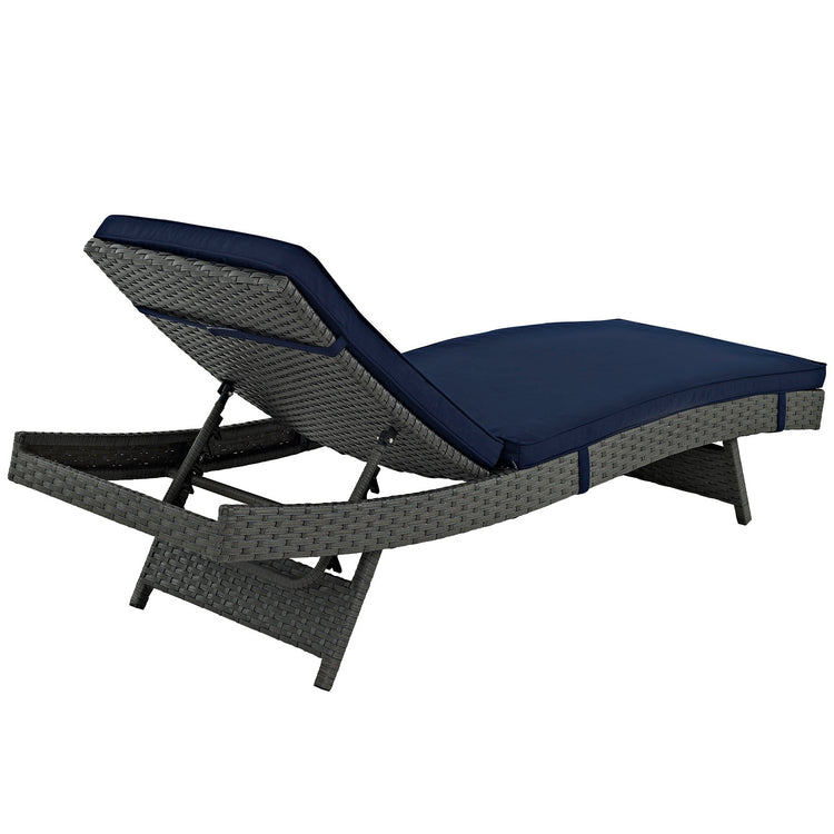 Sojourn Outdoor Patio Sunbrella® Chaise - Canvas Navy