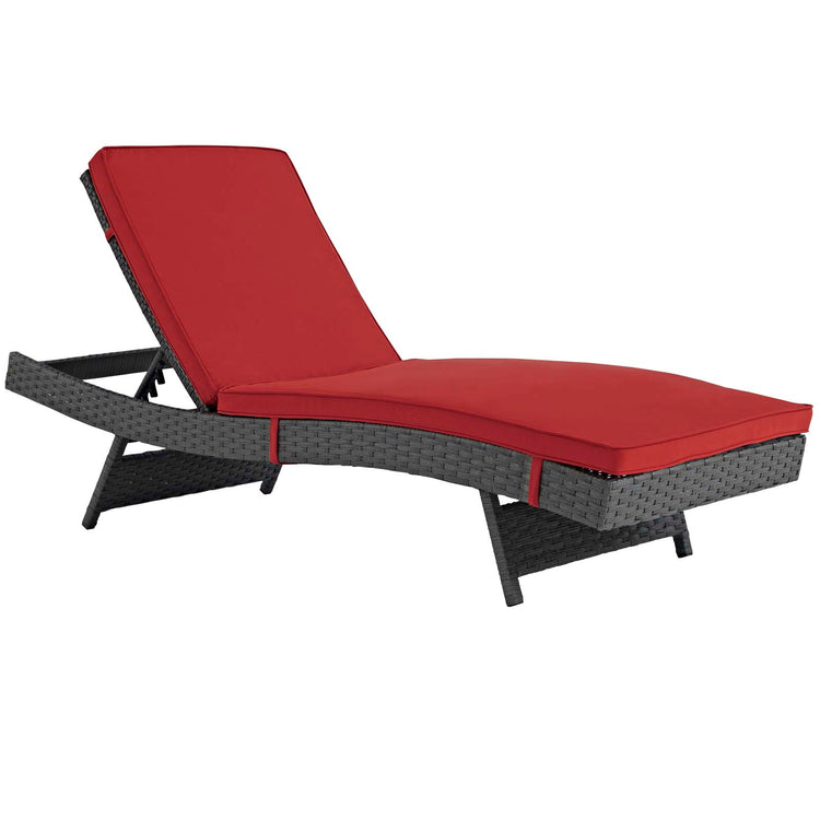 Sojourn Outdoor Patio Sunbrella® Chaise - Canvas Red