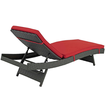 Sojourn Outdoor Patio Sunbrella® Chaise - Canvas Red