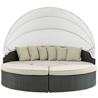 Sojourn Outdoor Patio Sunbrella® Daybed - Antique Canvas Beige