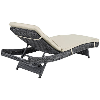 Summon Outdoor Patio Sunbrella® Chaise - Antique Canvas Beige