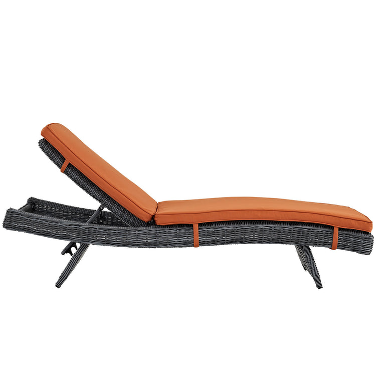 Summon Outdoor Patio Sunbrella® Chaise - Canvas Tuscan