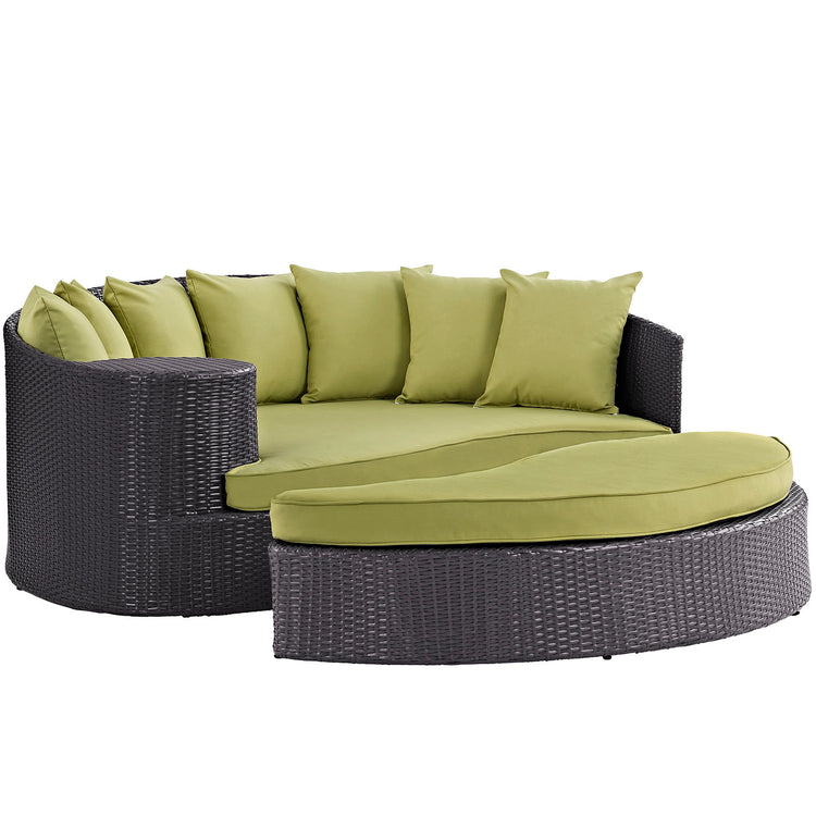 Convene Outdoor Patio Daybed - Espresso Peridot